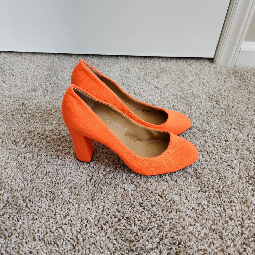 Elegant Orange Women's J. Crew Heels